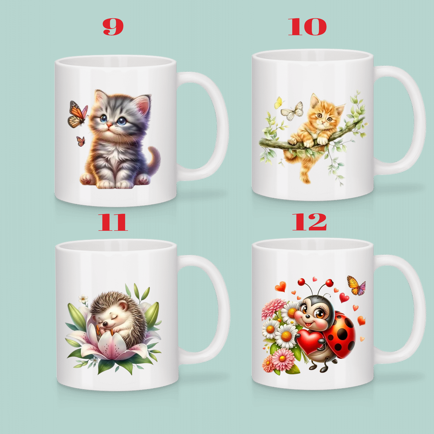 Mugs Personnalisables Animaux (voir modèles)