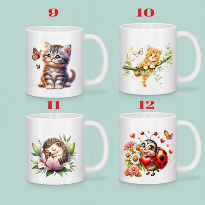 Mugs Personnalisables Animaux (voir modèles)