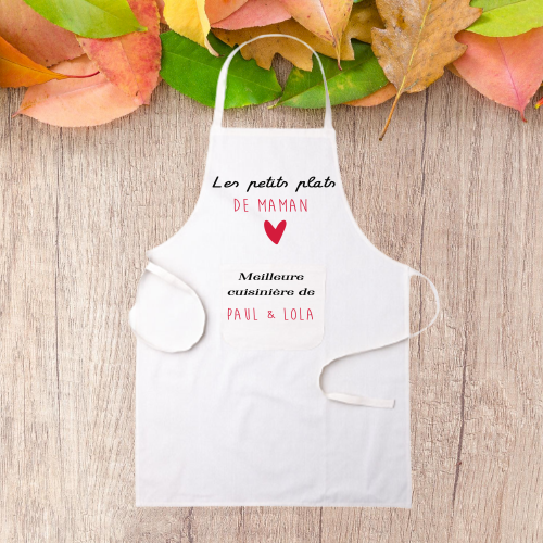 Tablier de cuisine "Les petits plats de maman"