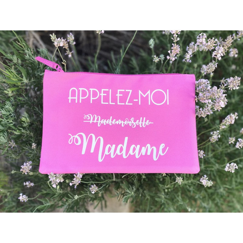 Pochette polyester "Appelez moi Madame"