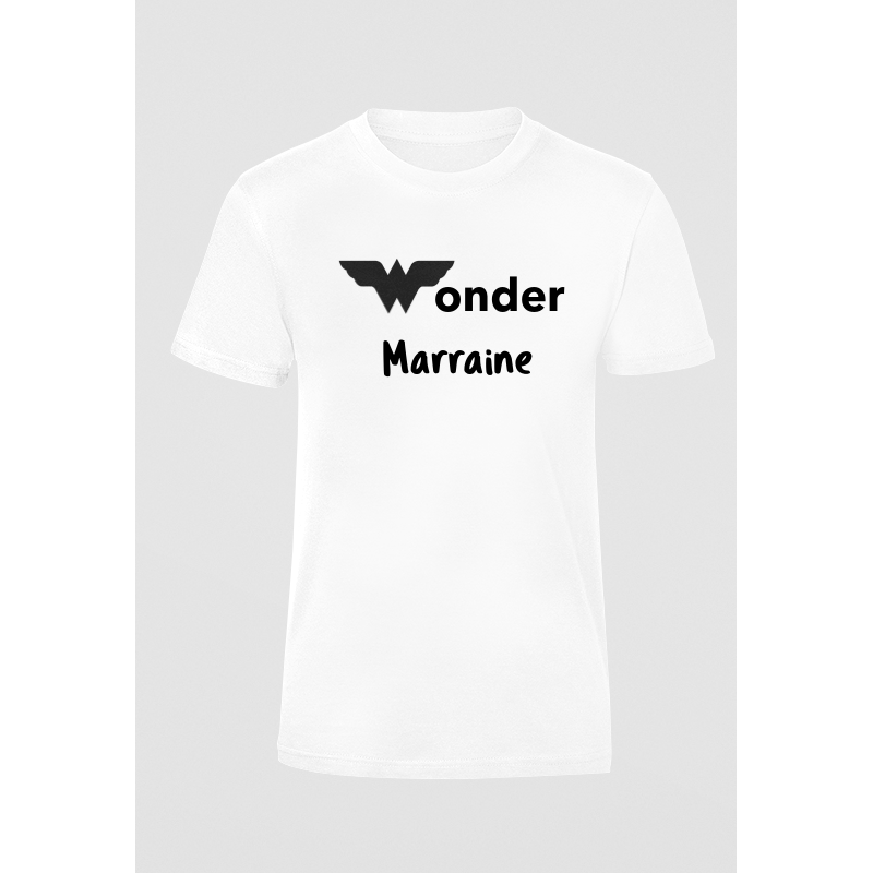 Tee-shirt femme "Wonder Marraine"