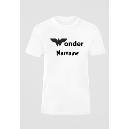 Tee-shirt femme "Wonder Marraine"