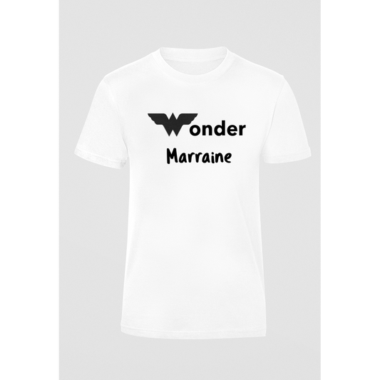 Tee-shirt femme "Wonder Marraine"