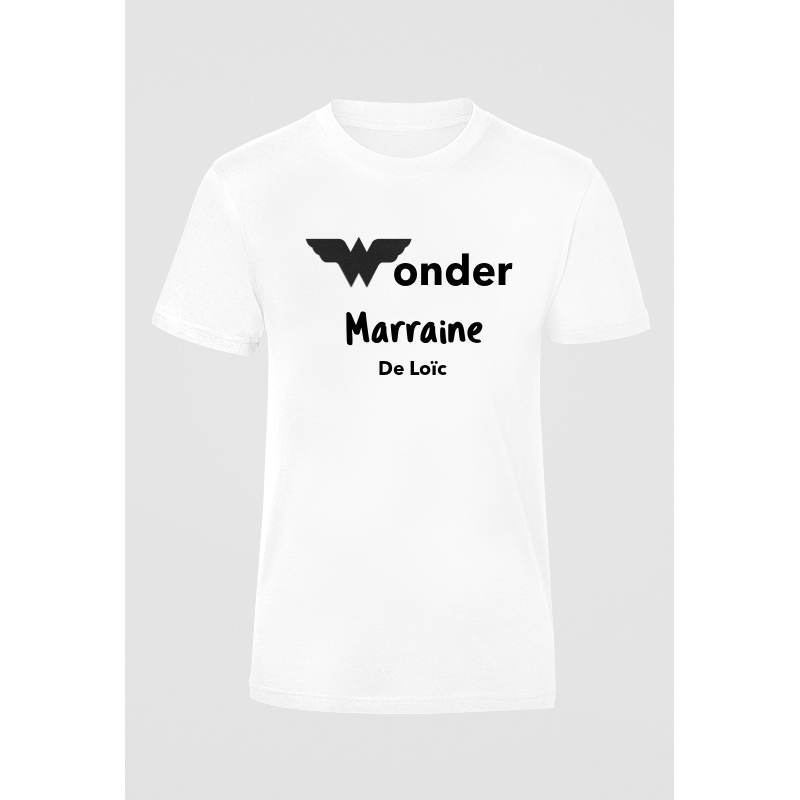 Tee-shirt femme "Wonder Marraine"