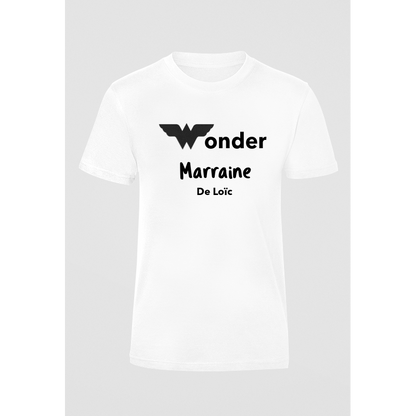 Tee-shirt femme "Wonder Marraine"