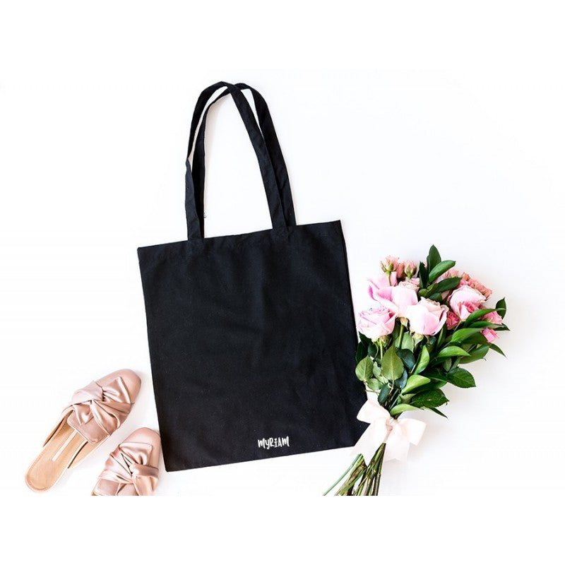 Tote Bag "Meilleure Maîtresse du monde" motif floral