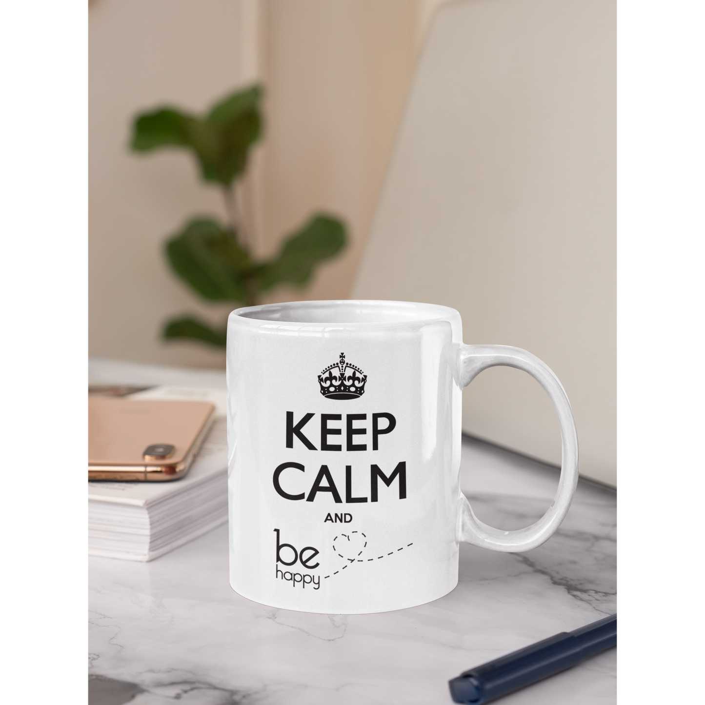 Mug "KEEP CALM AND BE HAPPY"