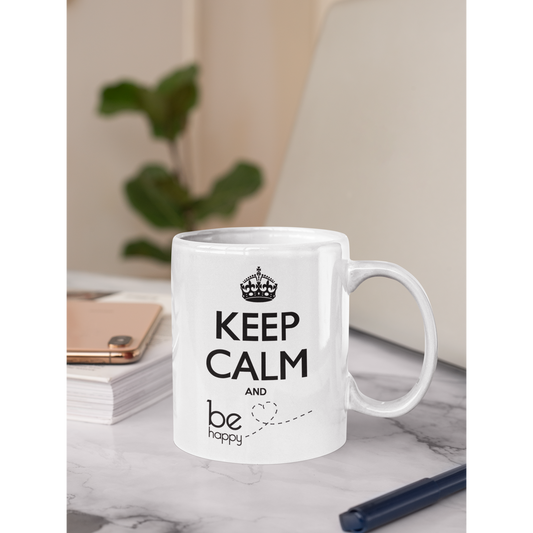 Mug "KEEP CALM AND BE HAPPY"