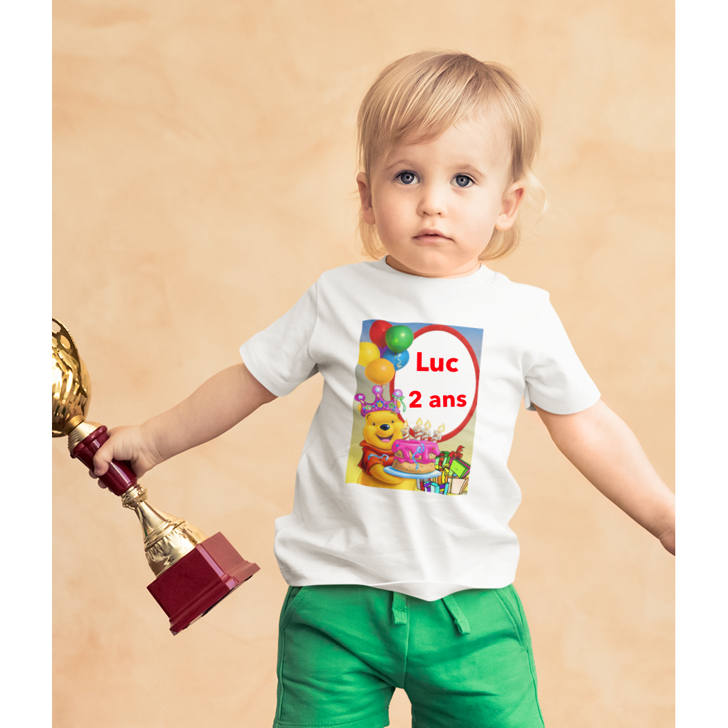 Tee-shirt Enfant/Ado Anniversaire "winnie"