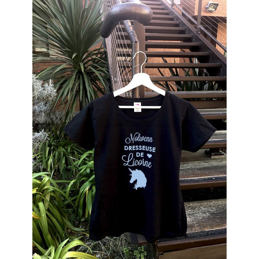 Tee-shirt "Dresseuse de Licorne" personnalisé avec prénom