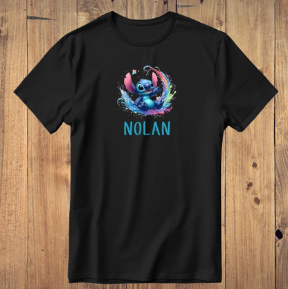 Tee-shirt Enfant/Ado Stitch + prénom