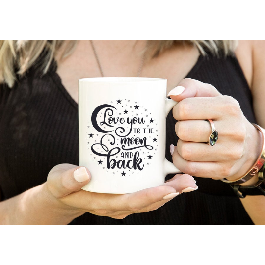 Mug " Love you to the moon and back"