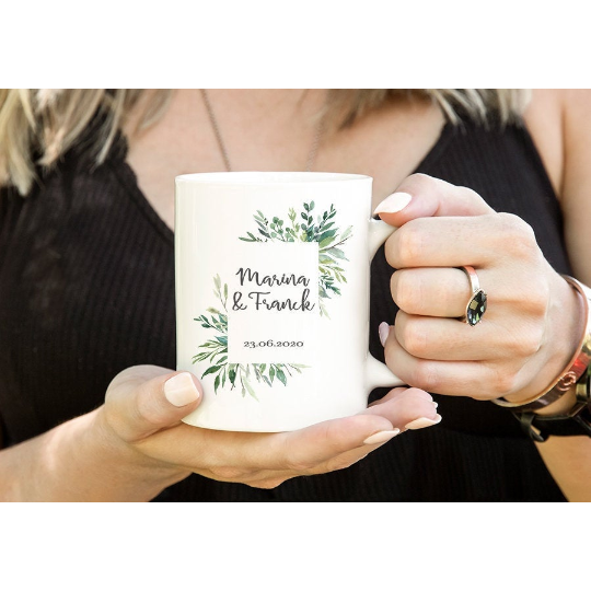 Taza personalizable "Boda"