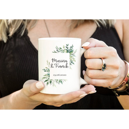 Taza personalizable "Boda"