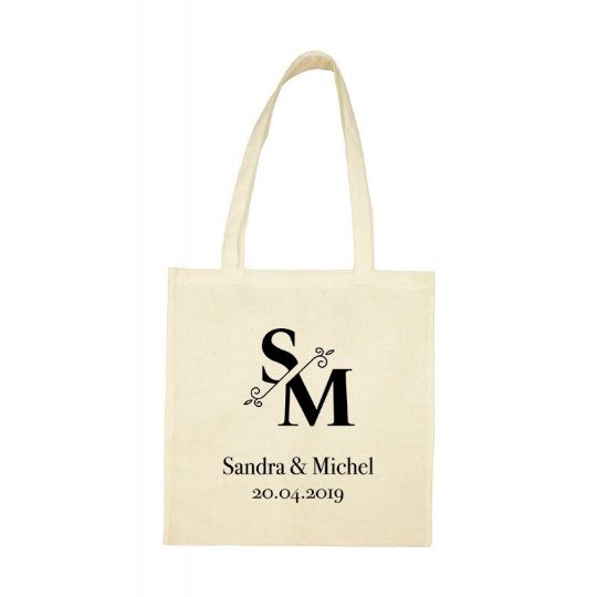 Tote Bag "Initiales des Mariés"