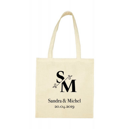 Tote Bag "Initiales des Mariés"