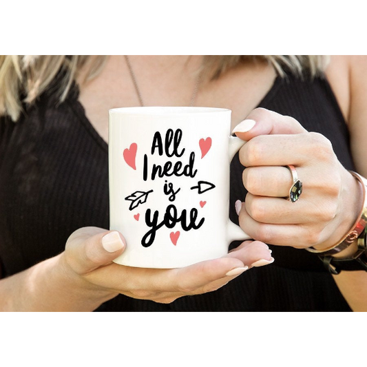 Mug " All i need is love"